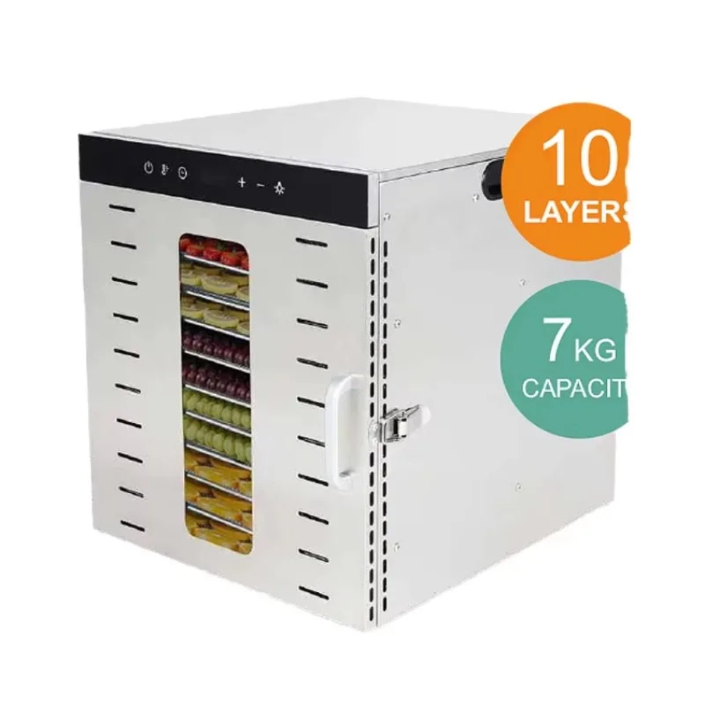 Healthy Snacks Food - 10-Tray Electric Stainless Steel Digital Control