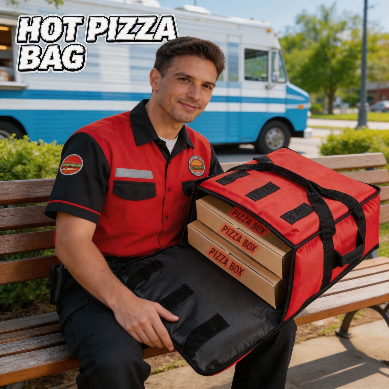 Pizza Delivery Bag Large Capac - Food Snacks Delivery ulasan dan harga
