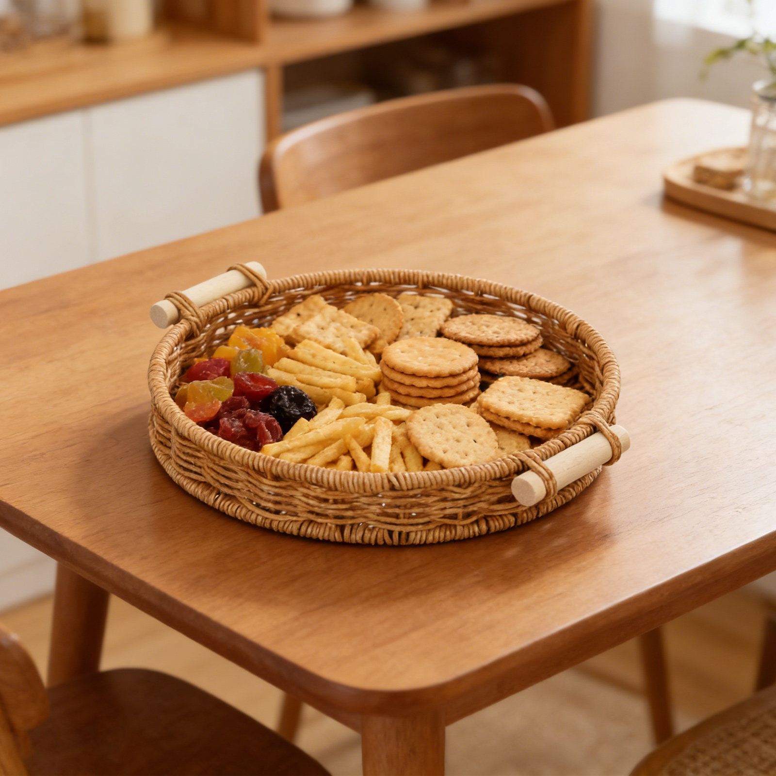 Imitation Rattan Bread Basket  - Food Snacks Drinks ulasan dan harga