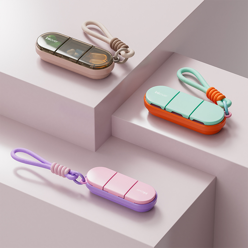 Multi-color Mini Pill Box, Sma - Seaweed Snack ulasan dan harga