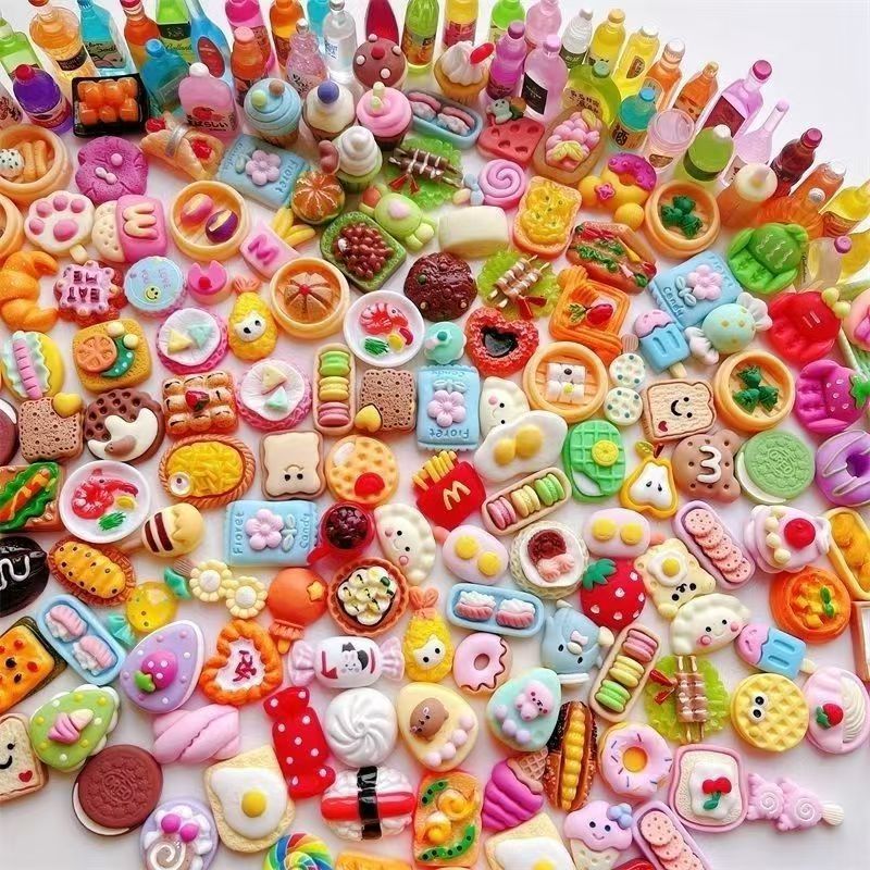 Miniature Food Play Toys Resin - Food Snacks Drinks ulasan dan harga