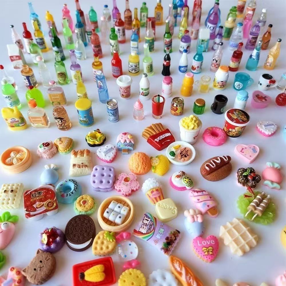 Miniature Food Play Toys Resin - Food Snacks Drinks ulasan dan harga