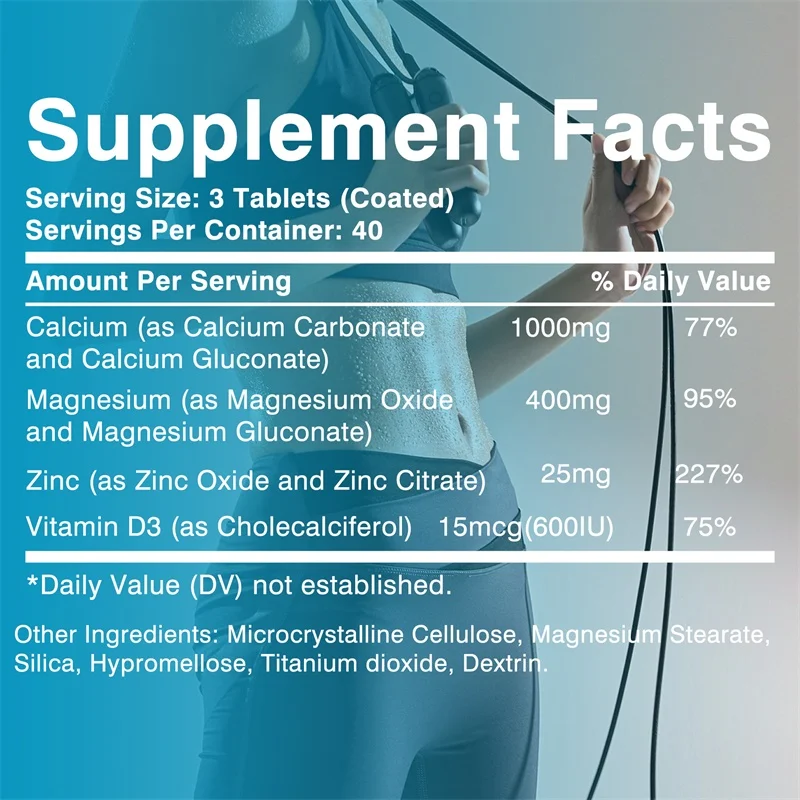 Calcium Magnesium Zinc Vitamin - Protein Bar ulasan dan harga