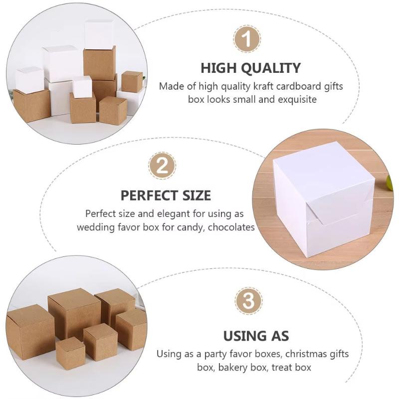 10Pcs Packaging Box Kraft Pack - Cookies Pack ulasan dan harga
