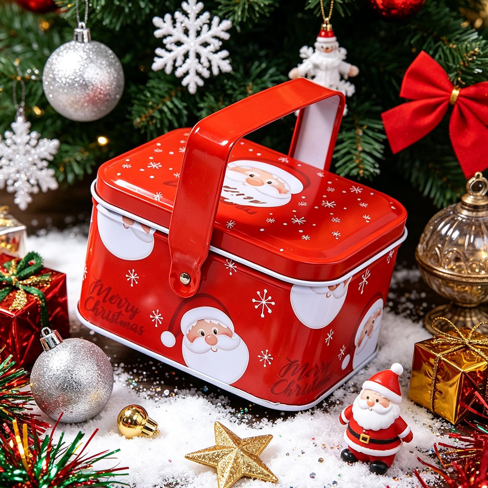 Christmas Cookie Tins Metal St - Chocolate Snack ulasan dan harga